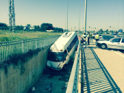  بالصور: إصابة متوسطة لشخصين بحادث طرق وسط مدينة الرملة